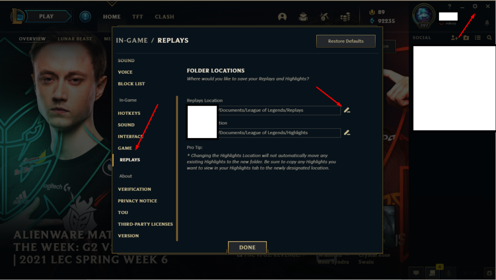 how to record lol replay